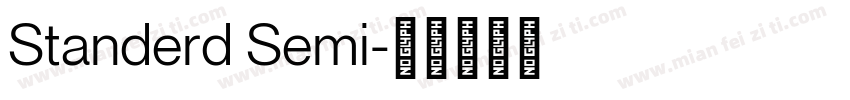 Standerd Semi字体转换
